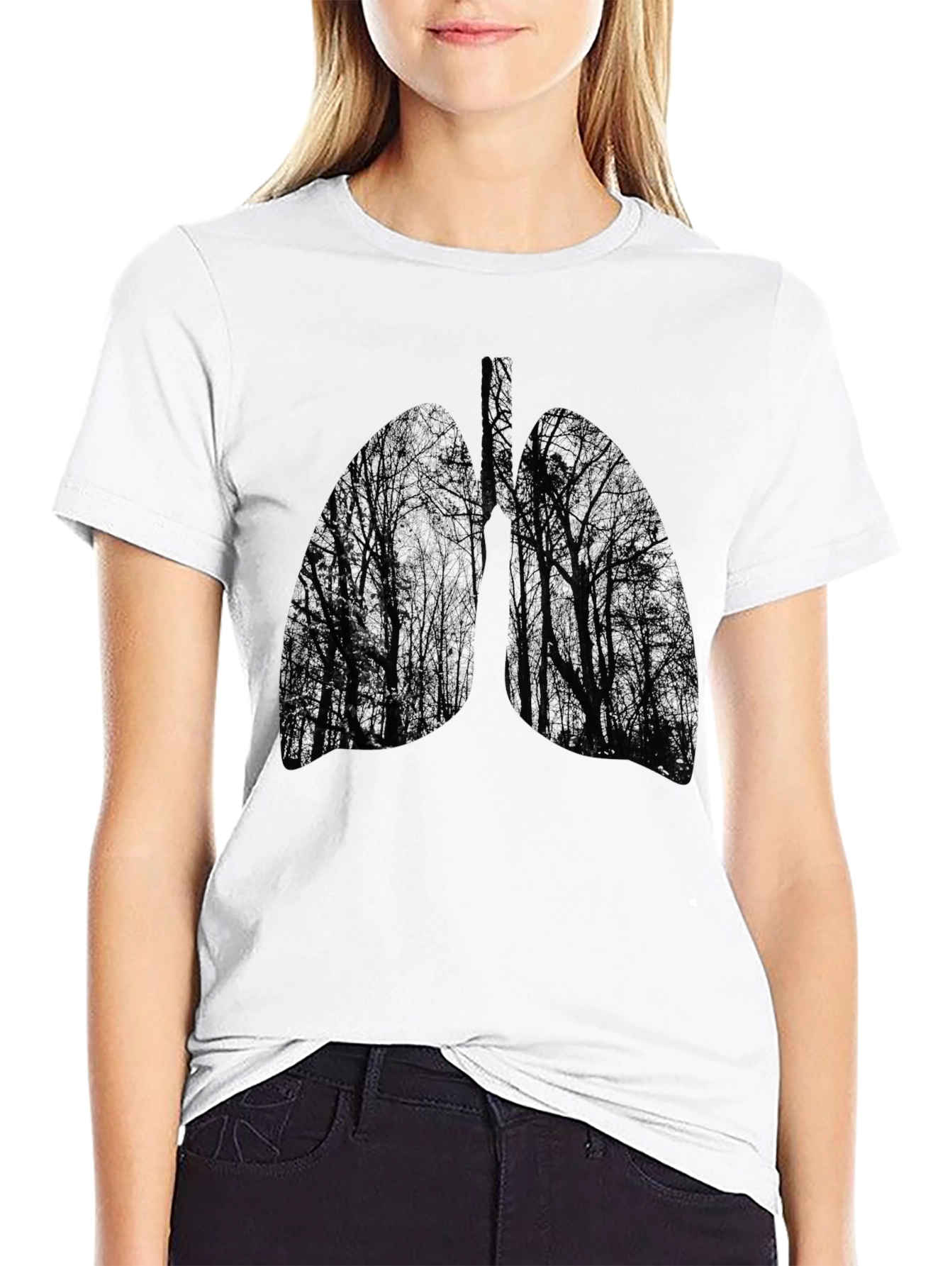 Nature Lungs Graphic Tee - Breathe in Style