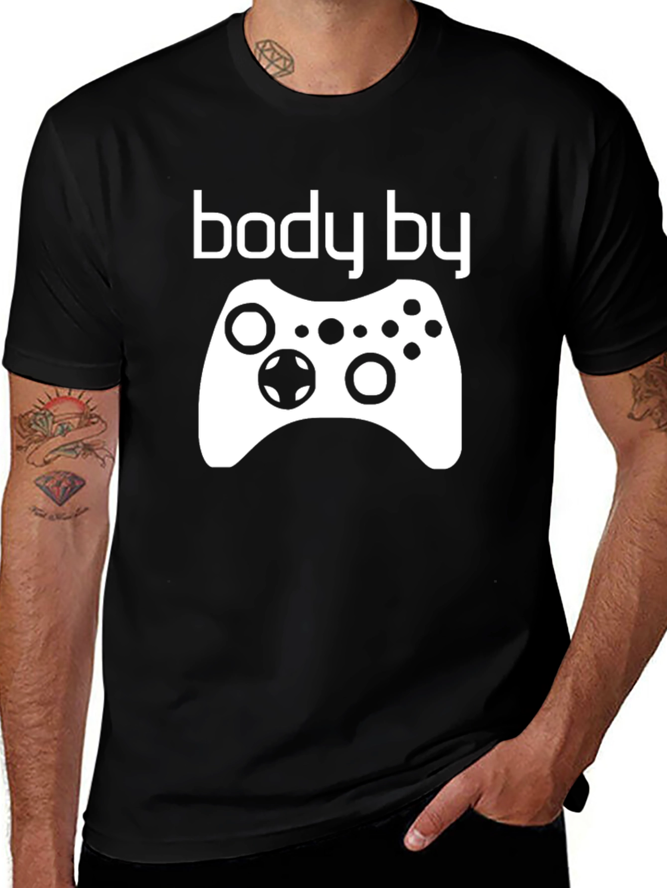 Body By Gamer T-Shirt - Funny Gaming Tee