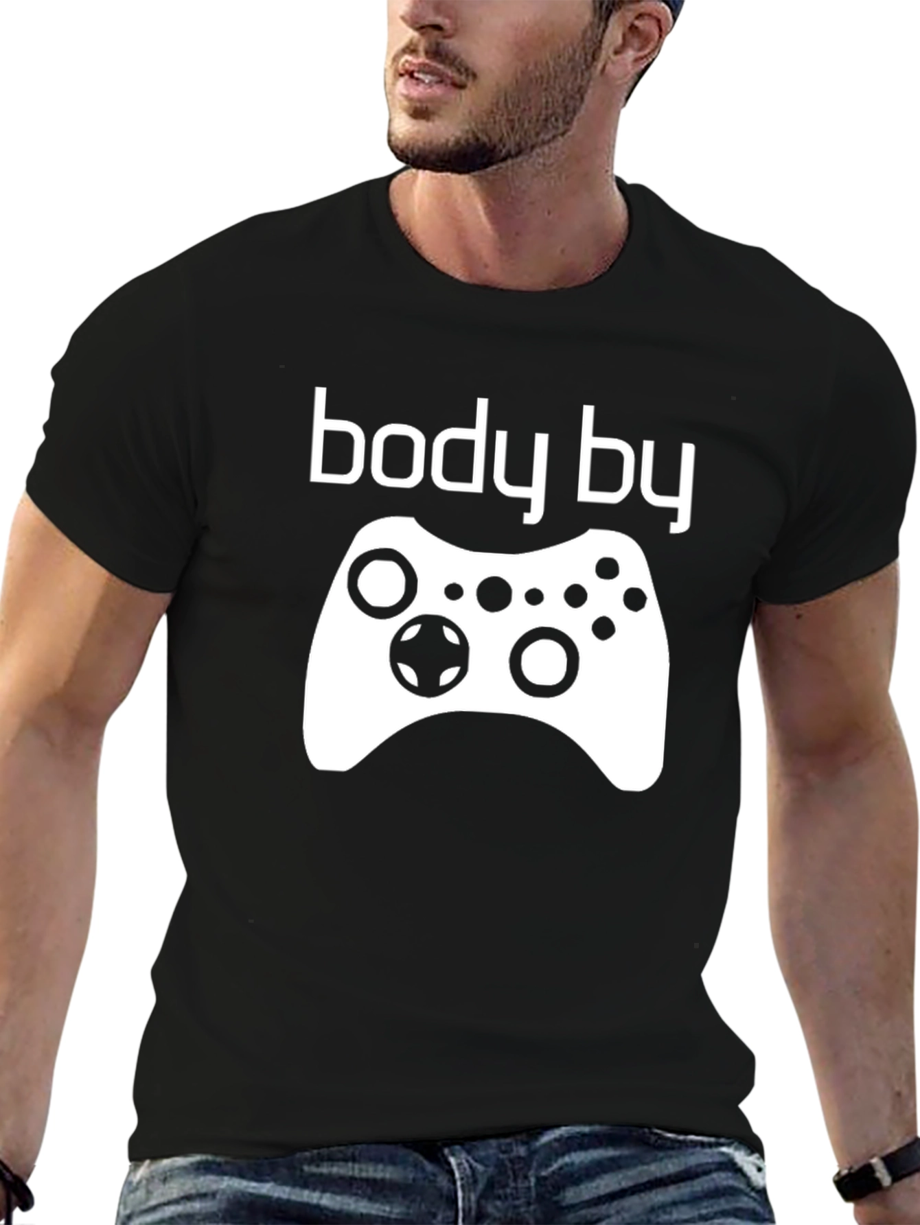 Body By Gamer T-Shirt - Funny Gaming Tee