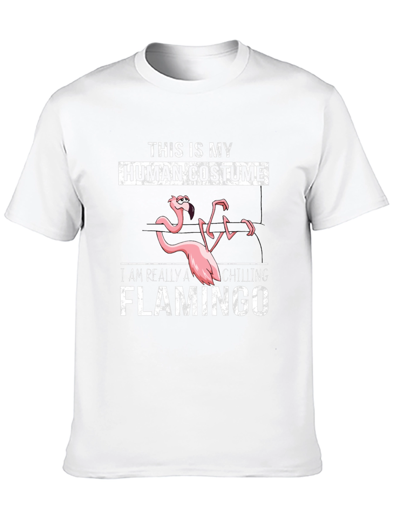 Funny Flamingo Human Costume T-Shirt