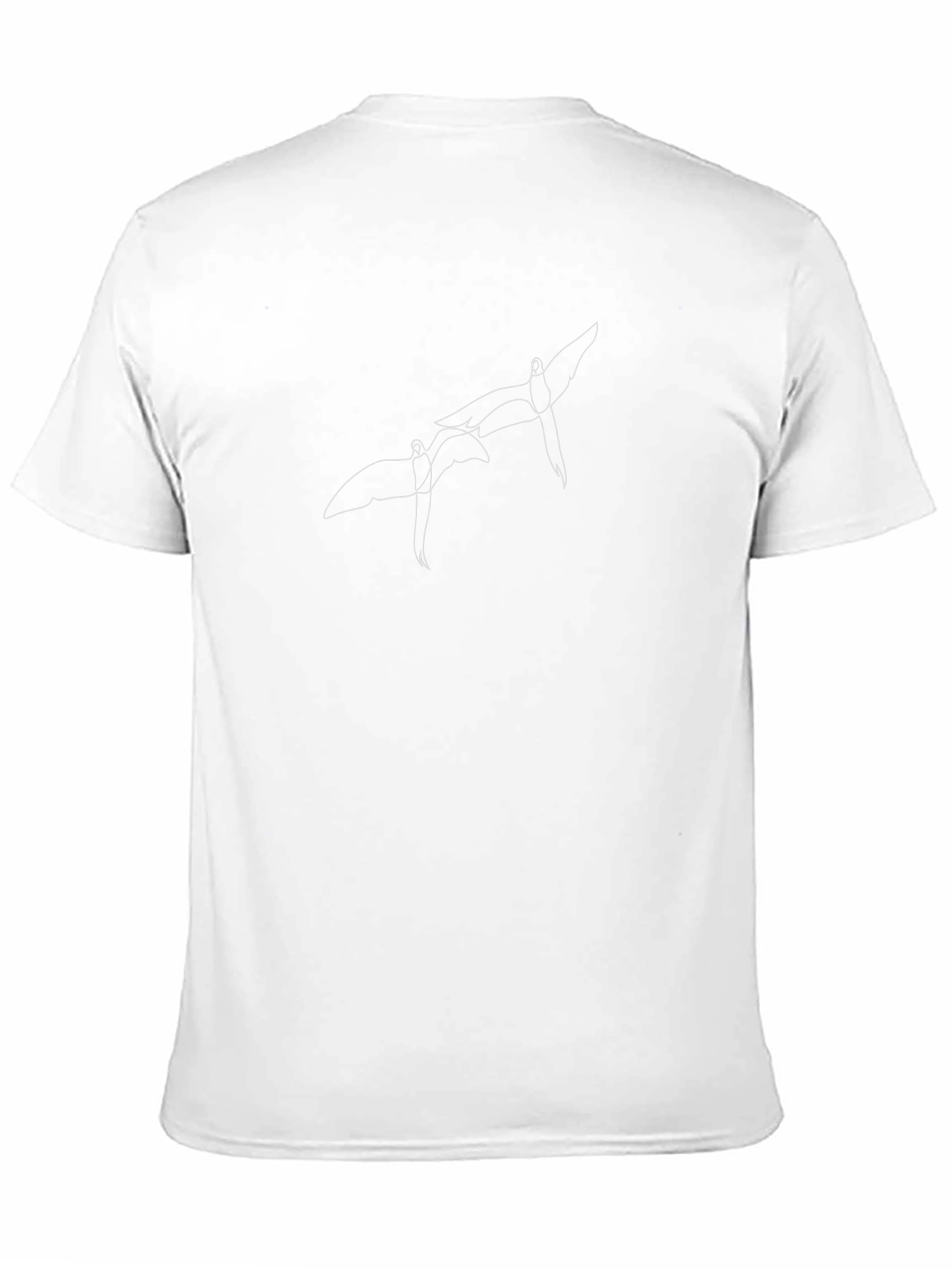 Abstract Flying Creature Graphic Black Tee
