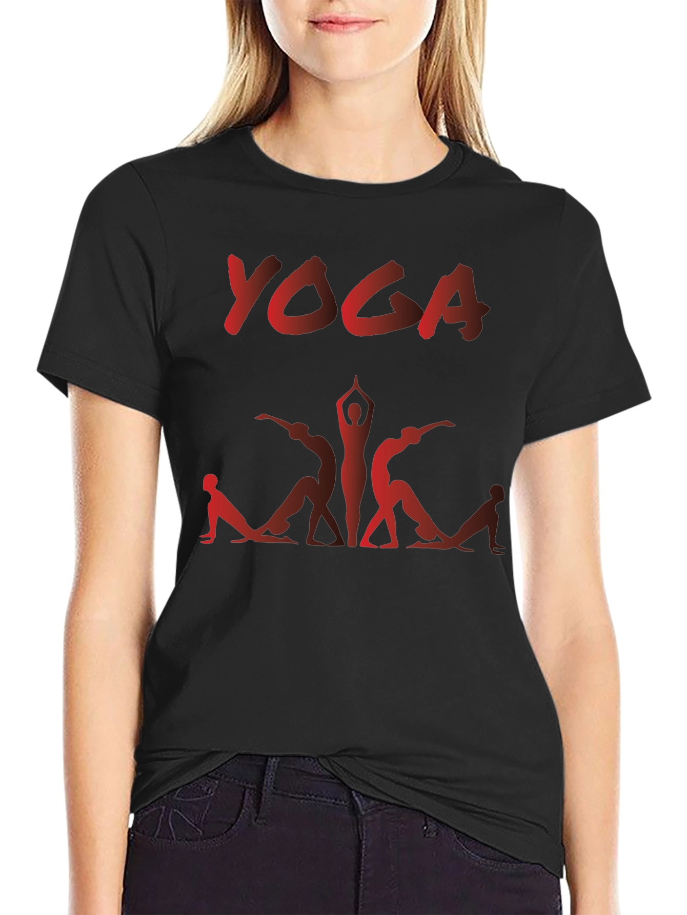 Yoga Graphic Print Mens T-Shirt