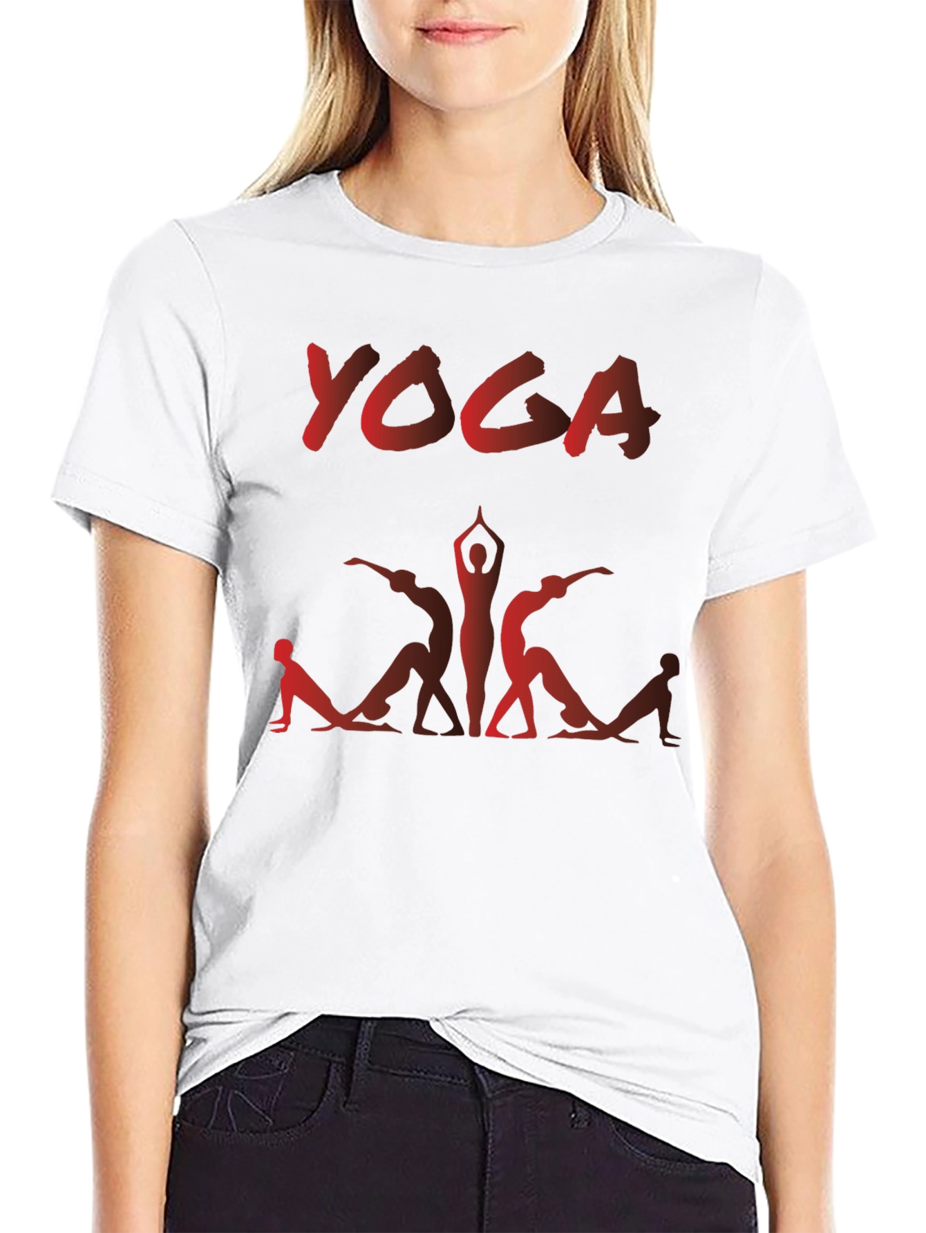 Yoga Graphic Print Mens T-Shirt