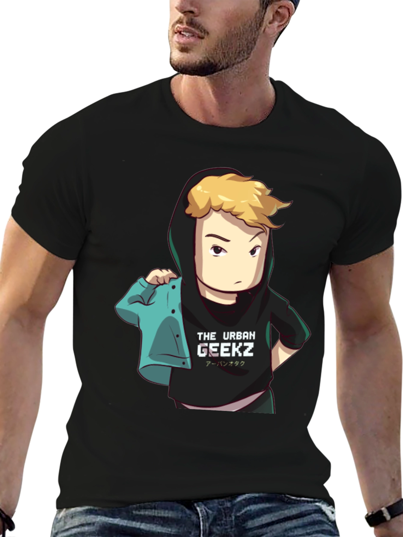 Urban Geekz Black Graphic Tee