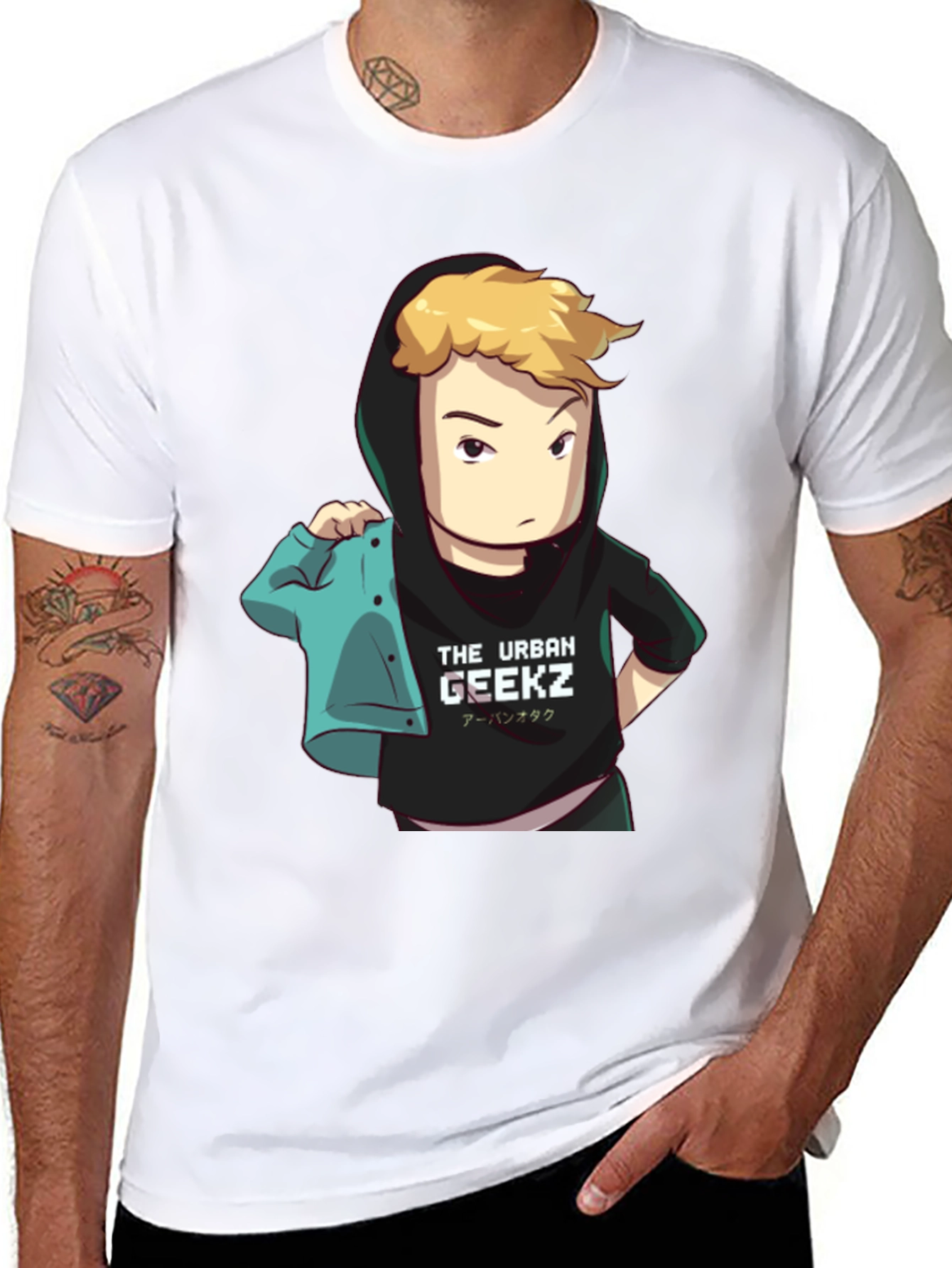 Urban Geekz Black Graphic Tee
