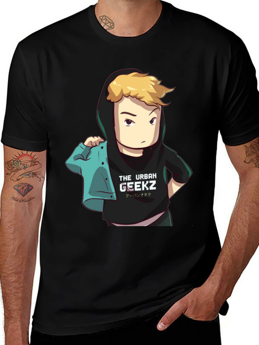 Urban Geekz Black Graphic Tee