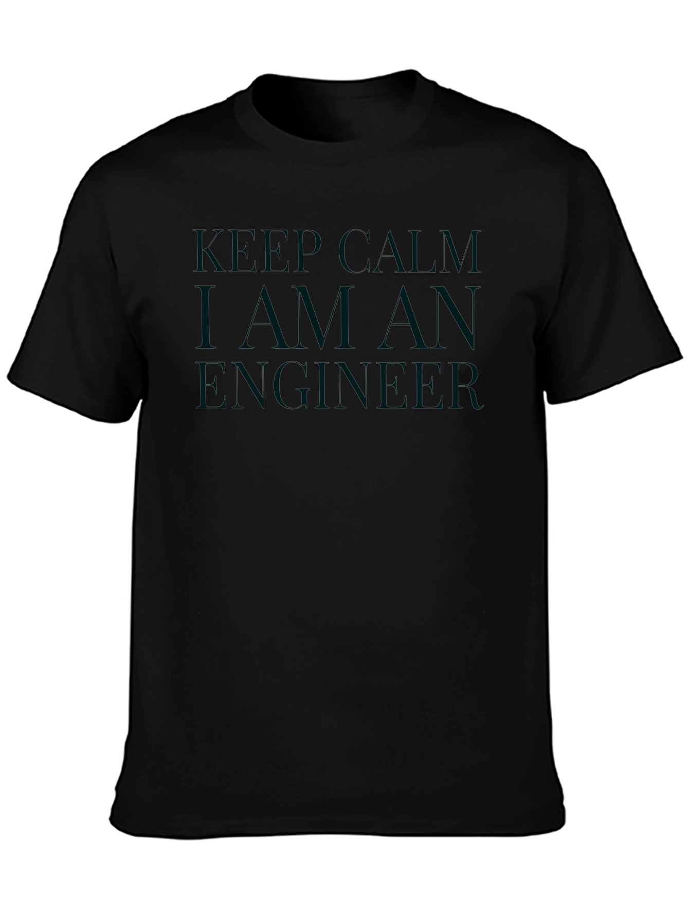 Keep Calm I Am An Engineer Black T-Shirt