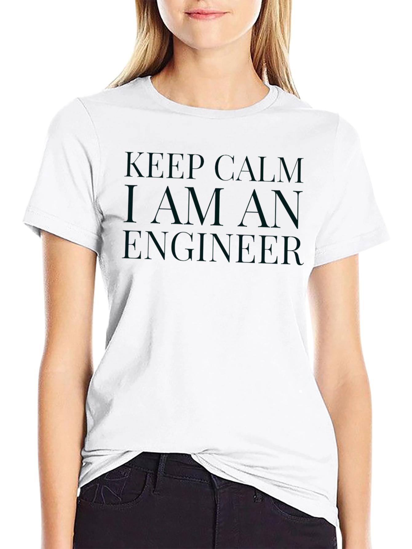 Keep Calm I Am An Engineer Black T-Shirt