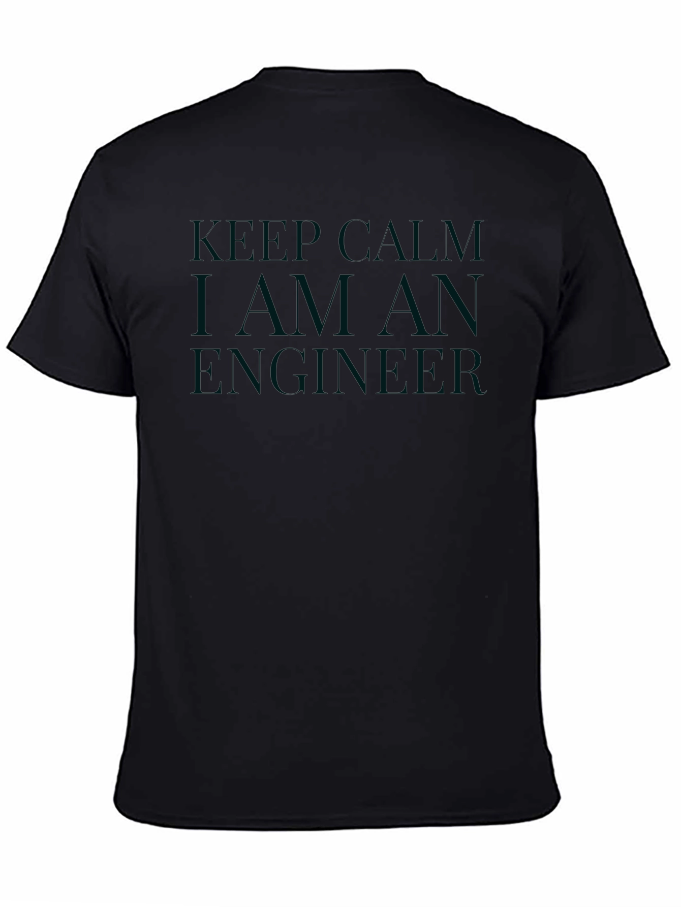 Keep Calm I Am An Engineer Black T-Shirt