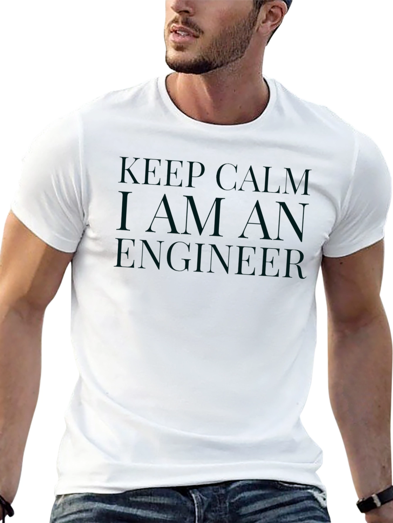 Keep Calm I Am An Engineer Black T-Shirt