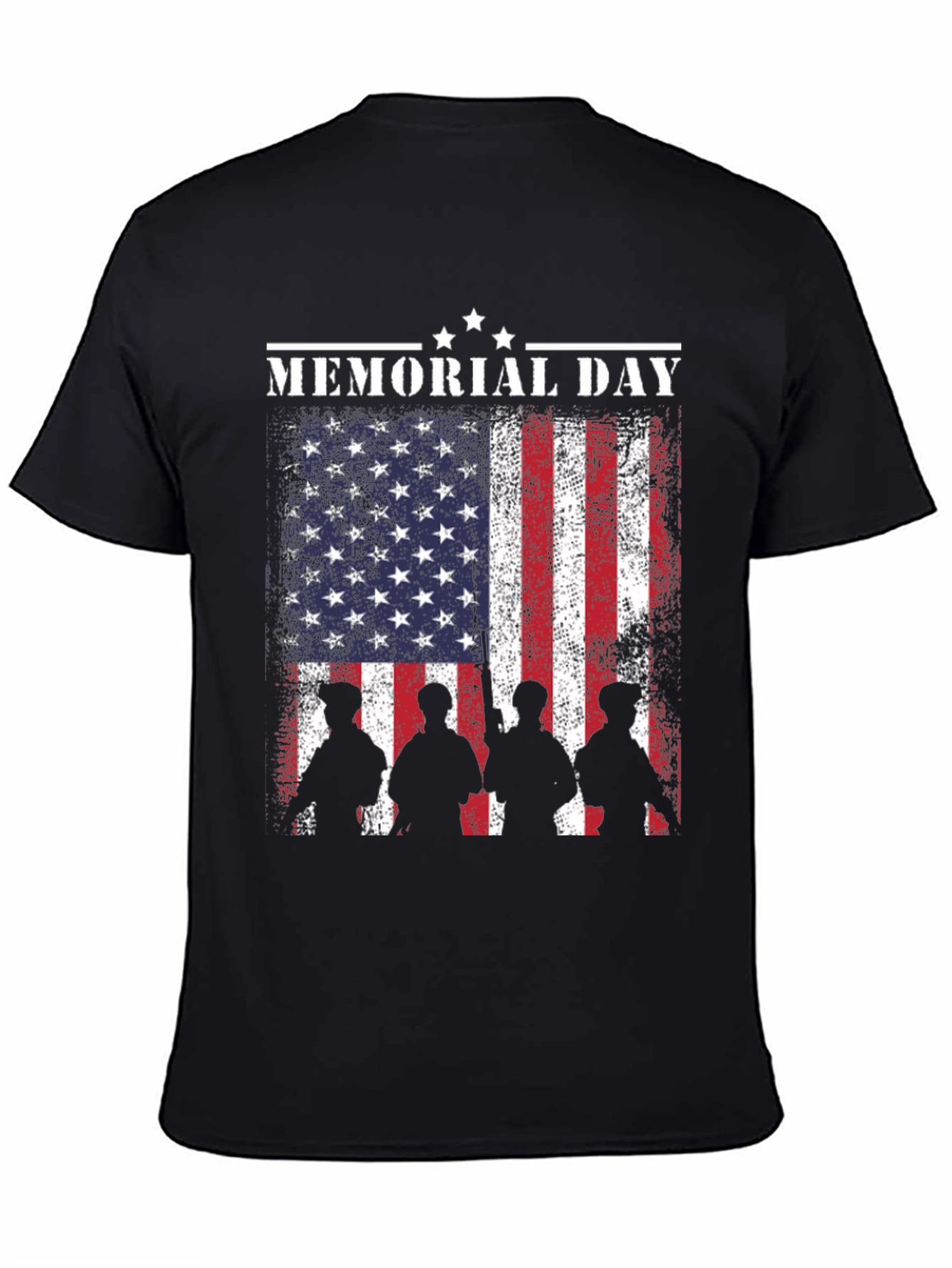 Memorial Day Flag Graphic T-Shirt
