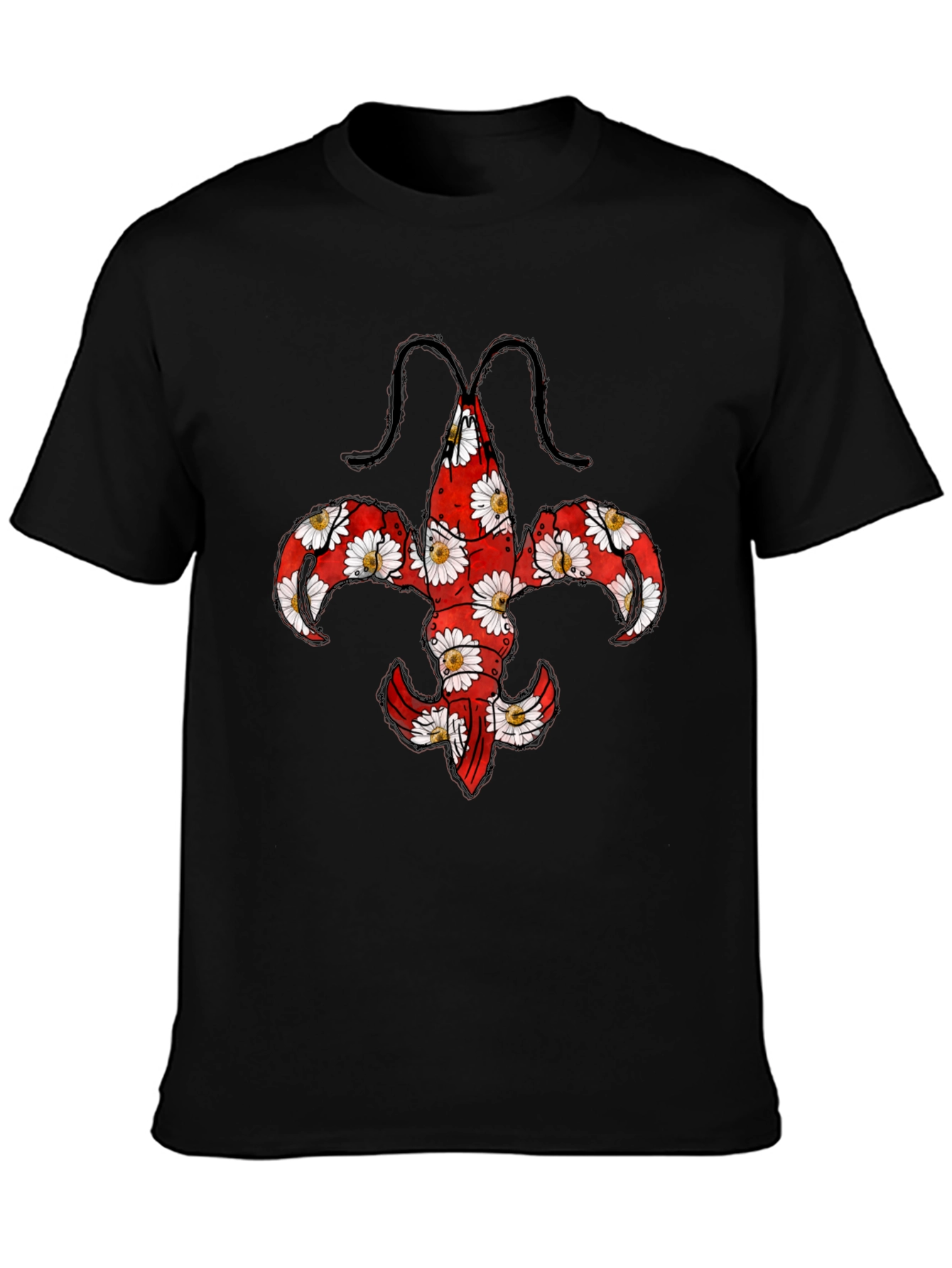 Floral Fleur-de-Lis Graphic T-Shirt