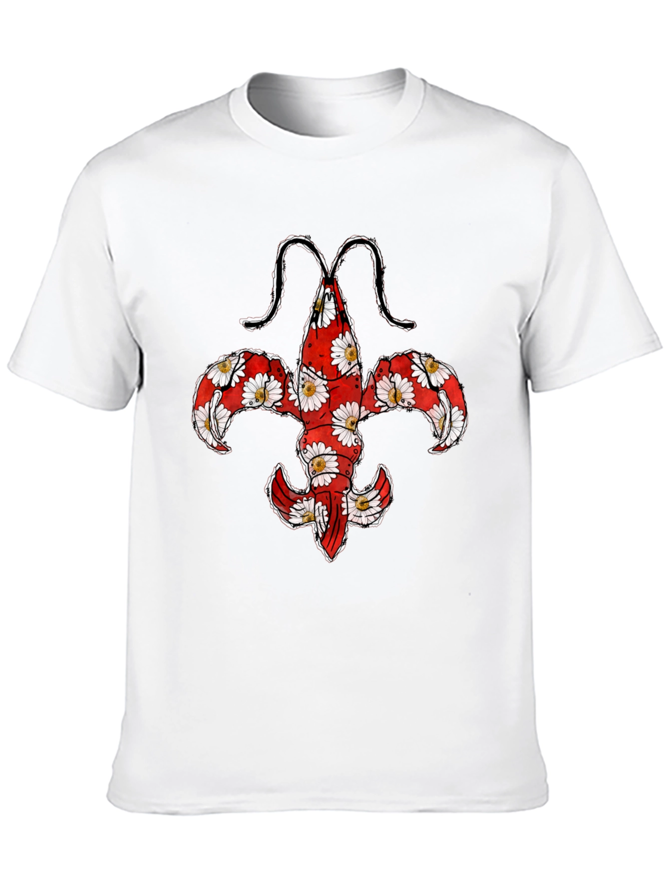 Floral Fleur-de-Lis Graphic T-Shirt