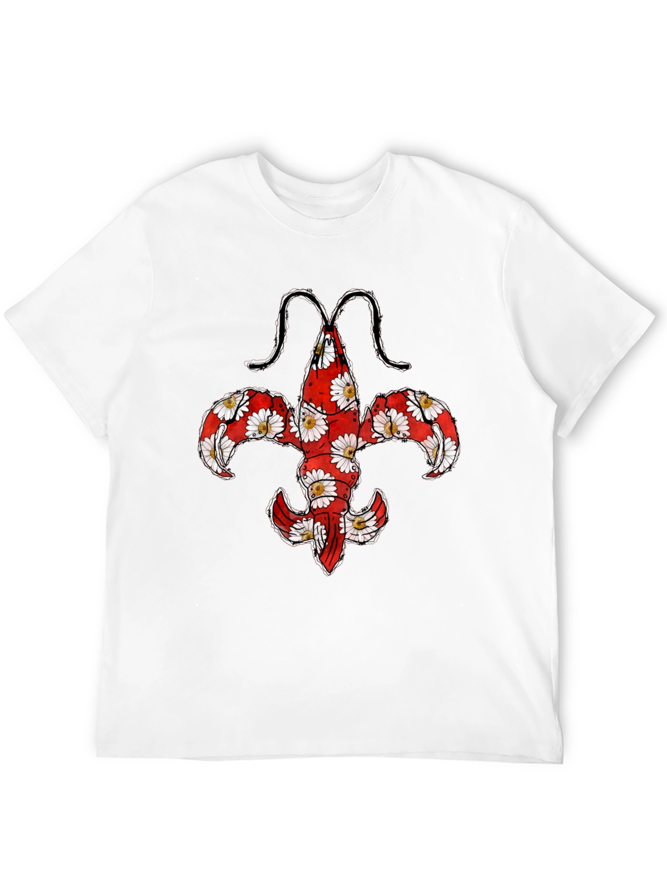 Floral Fleur-de-Lis Graphic T-Shirt