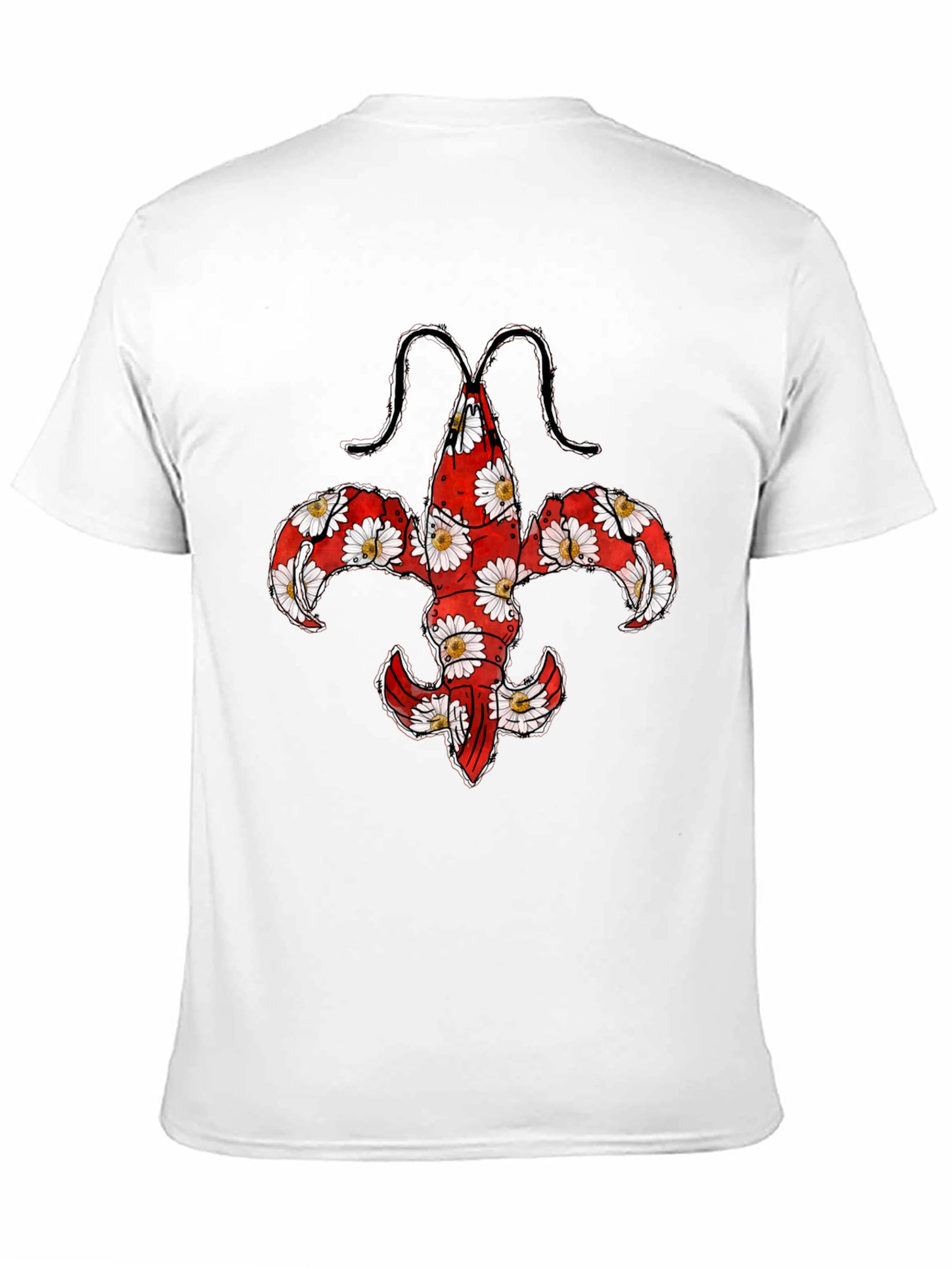 Floral Fleur-de-Lis Graphic T-Shirt