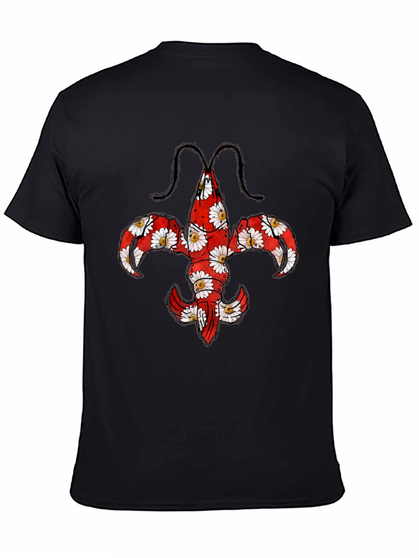 Floral Fleur-de-Lis Graphic T-Shirt