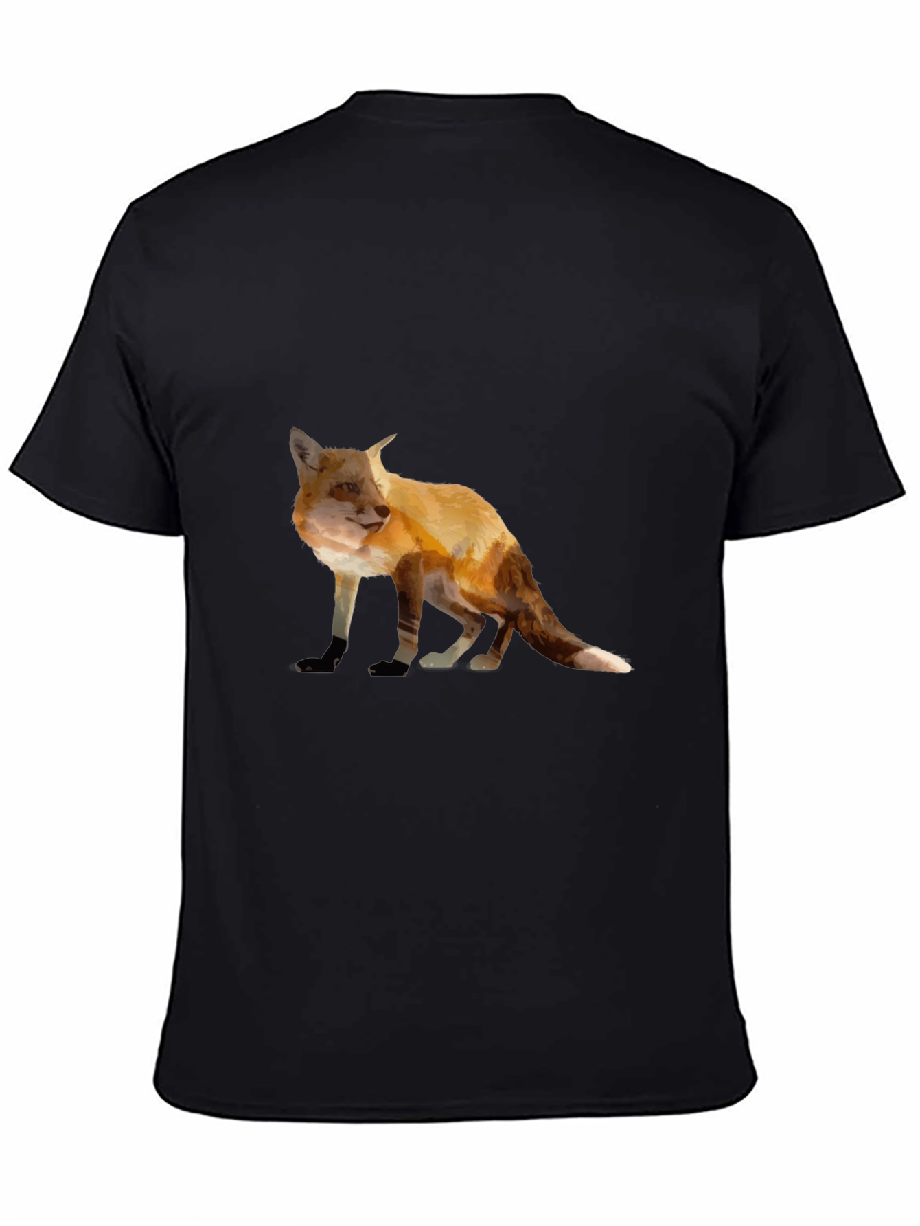Fox Graphic Tee - Stylish Animal Print T-Shirt