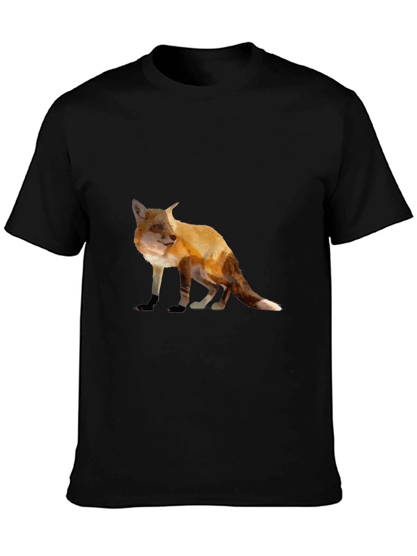 Fox Graphic Tee - Stylish Animal Print T-Shirt