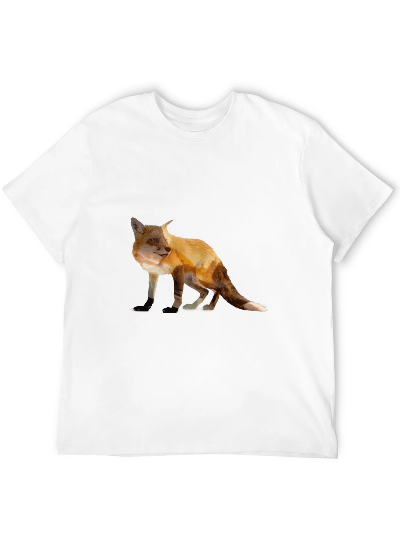 Fox Graphic Tee - Stylish Animal Print T-Shirt