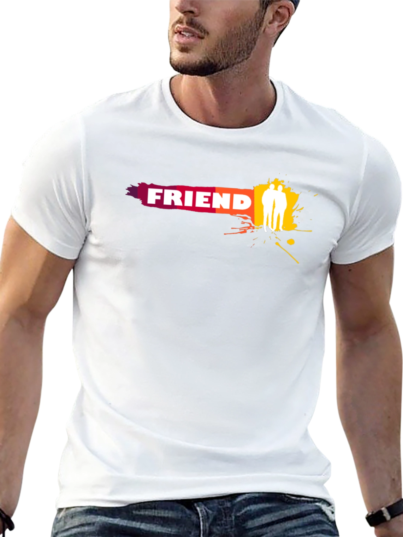Friend Graphic Black T-Shirt