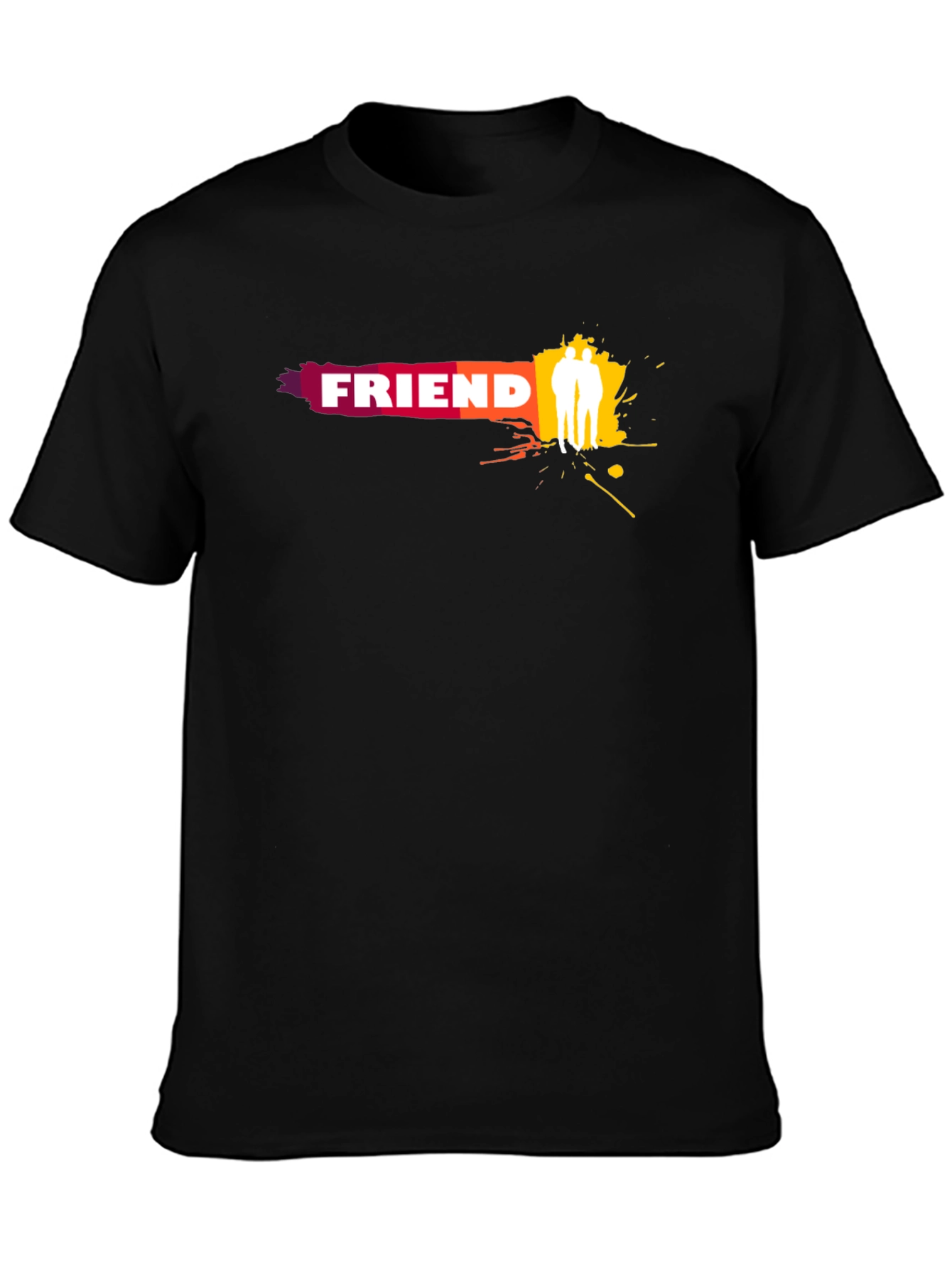 Friend Graphic Black T-Shirt