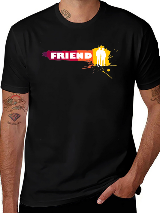 Friend Graphic Black T-Shirt
