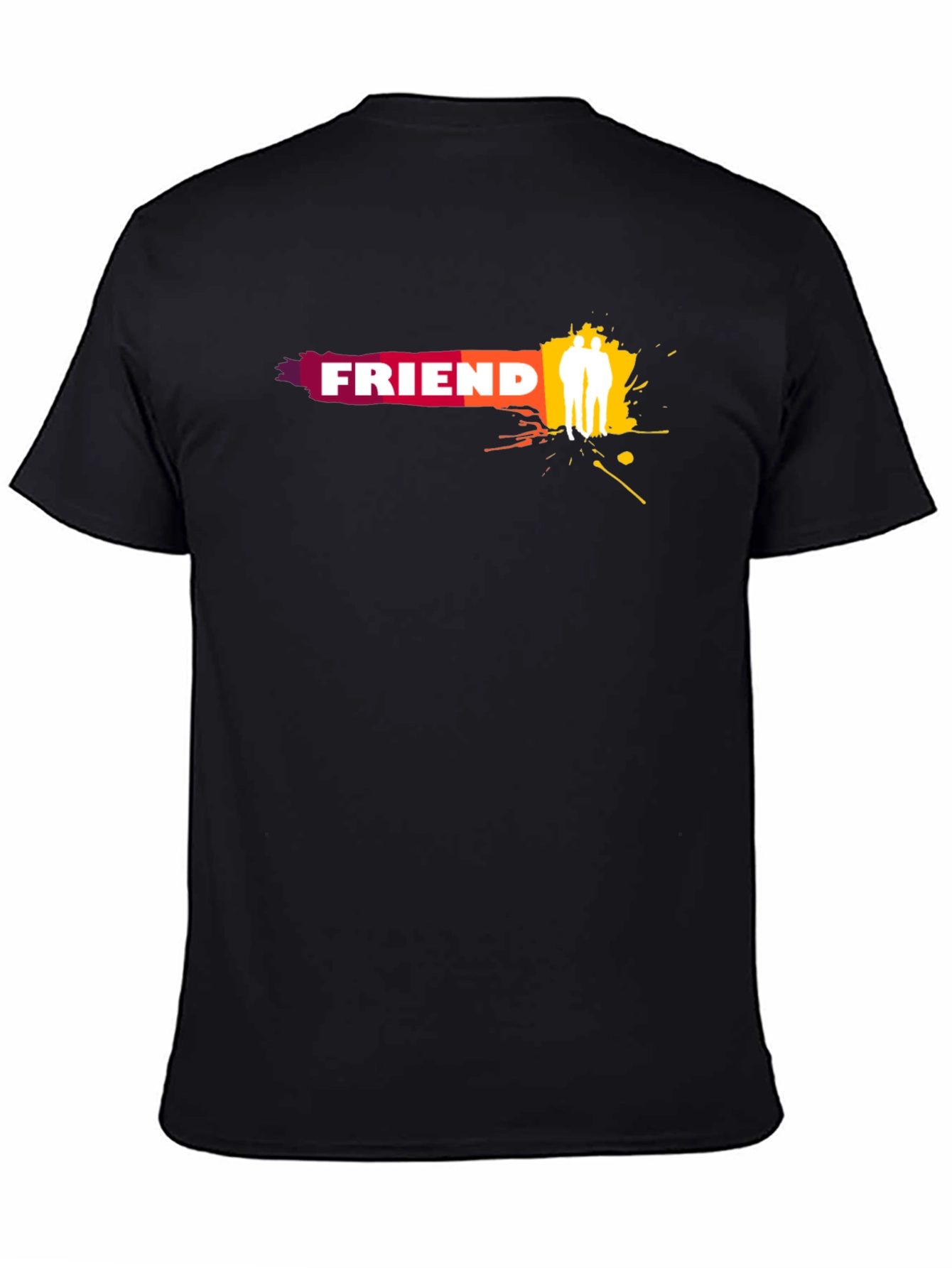 Friend Graphic Black T-Shirt