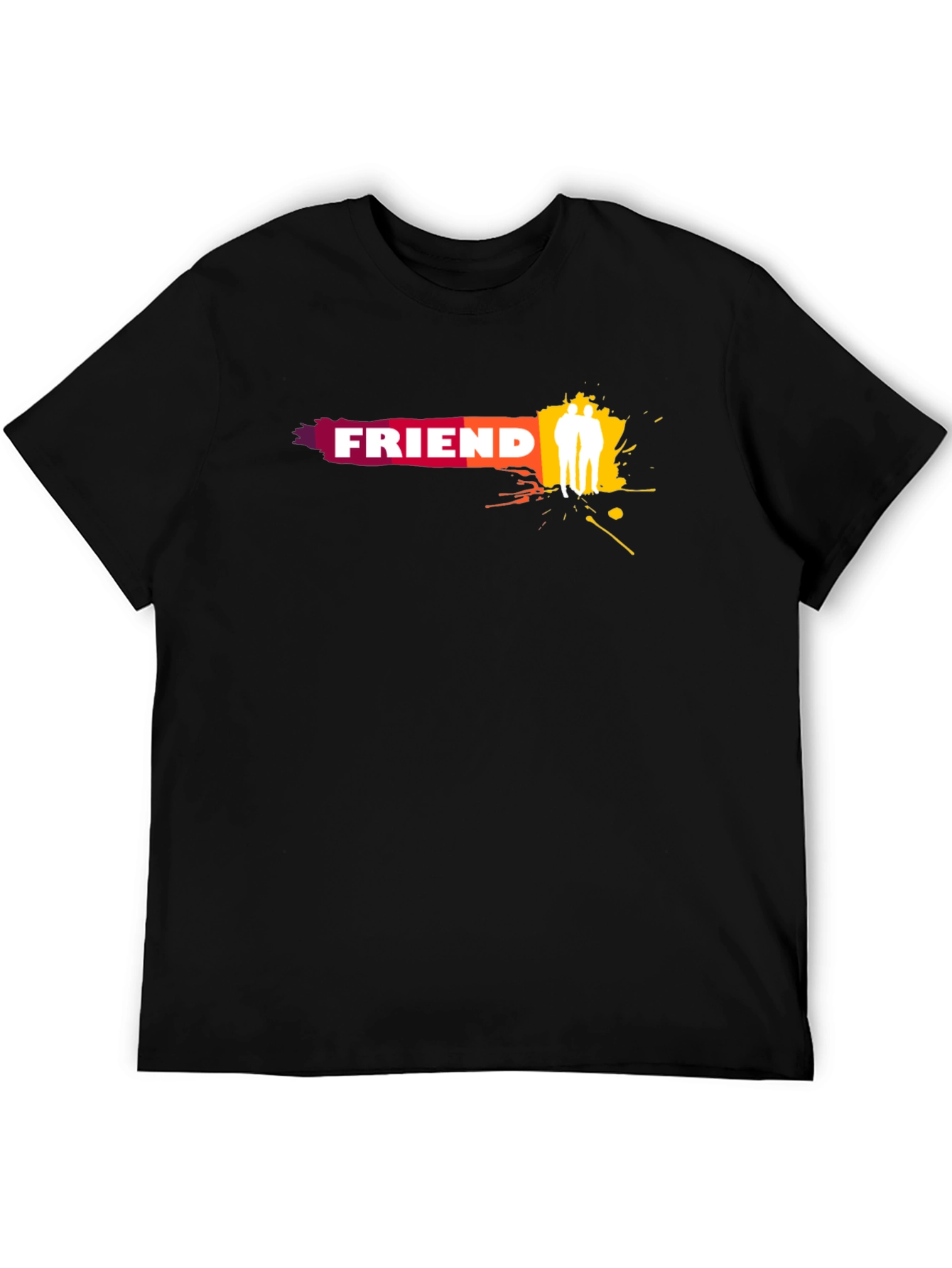 Friend Graphic Black T-Shirt