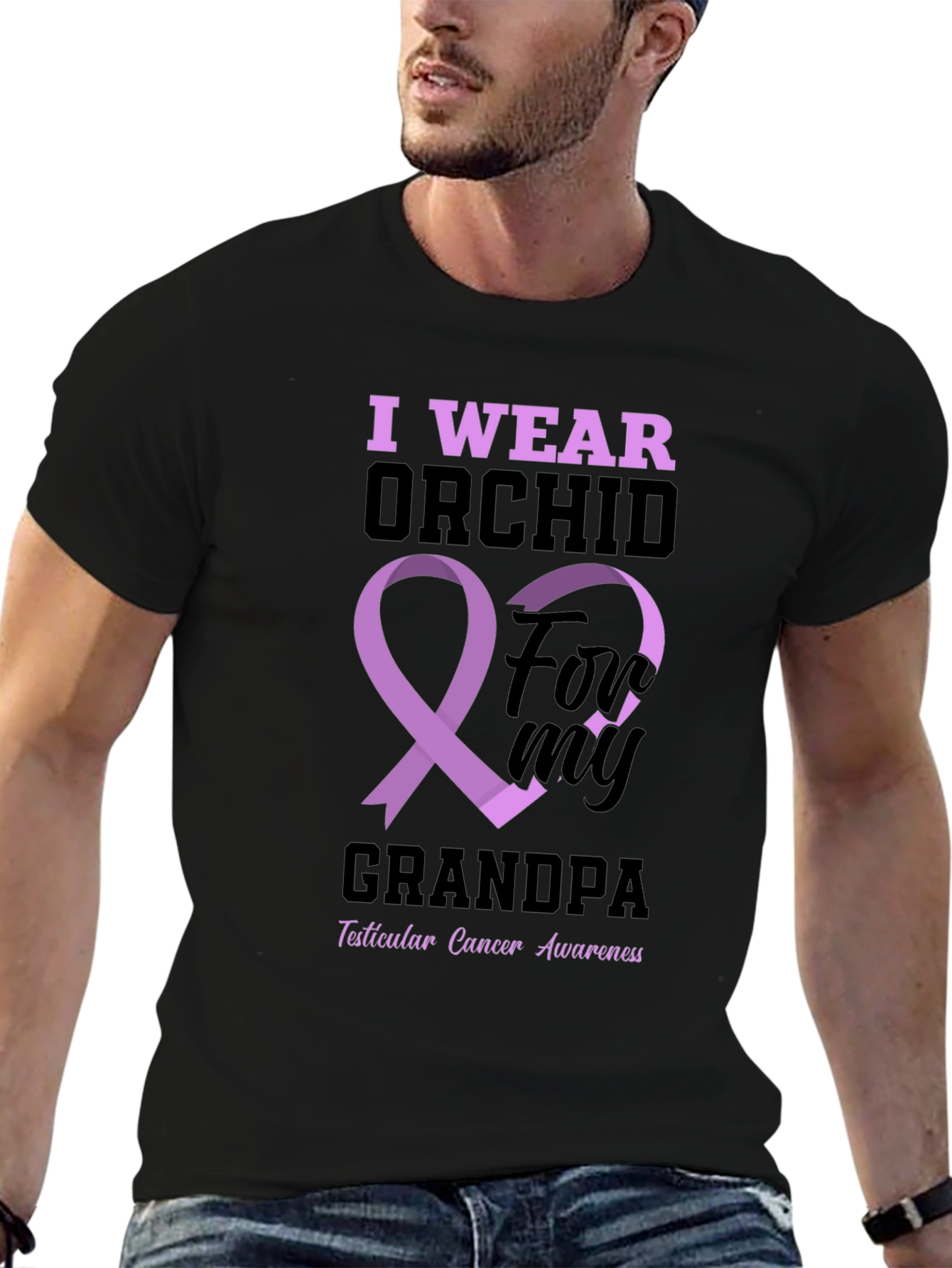 I Wear Orchid for My Grandpa T-Shirt