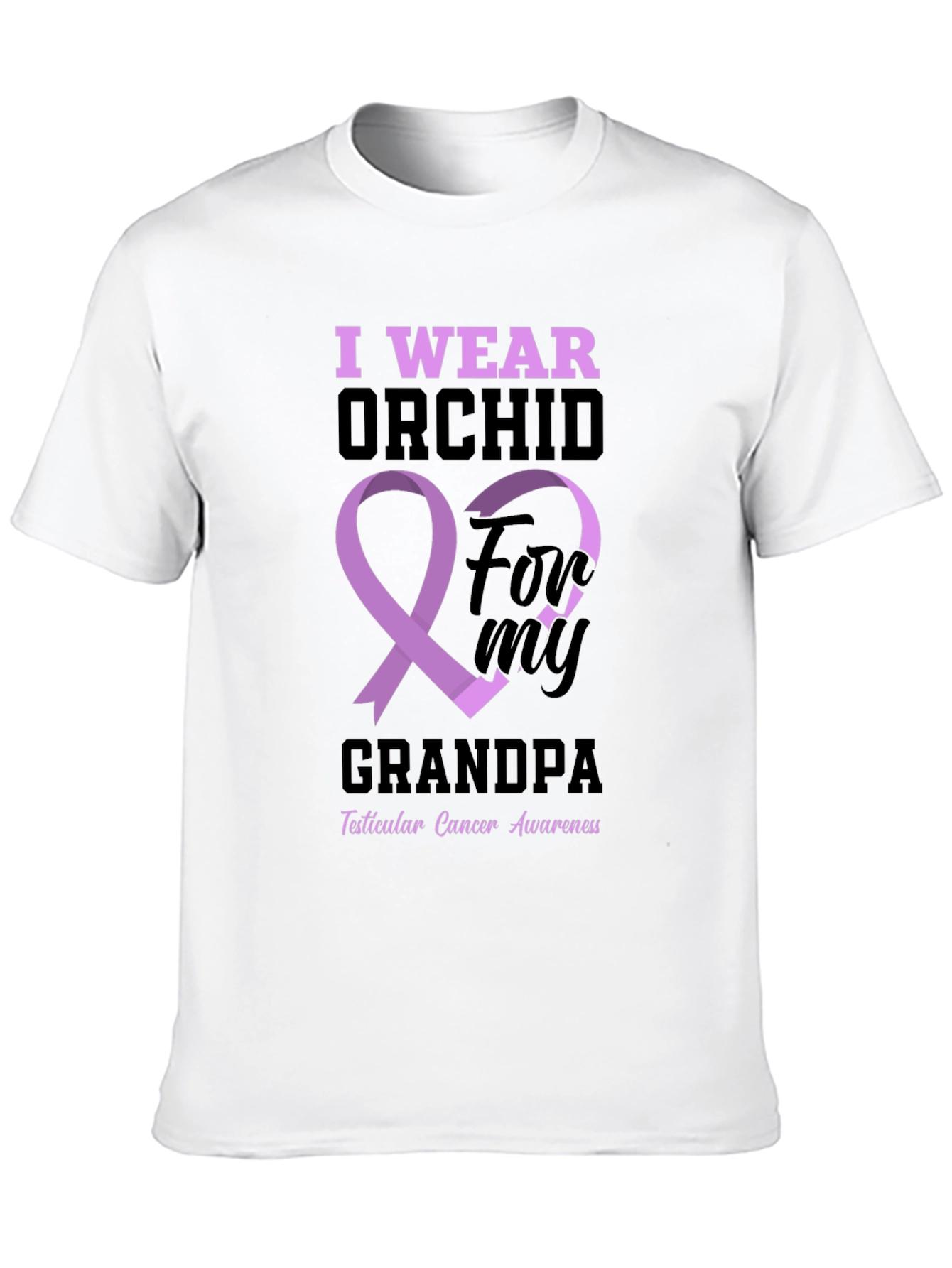I Wear Orchid for My Grandpa T-Shirt
