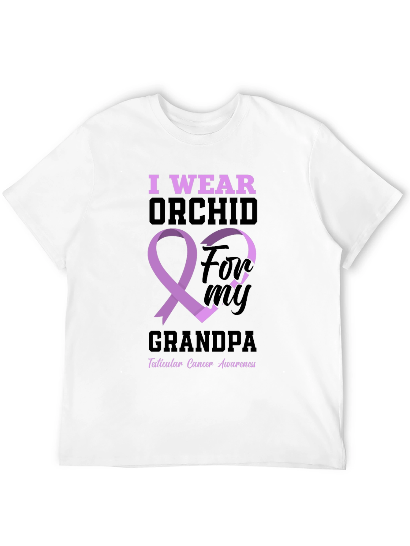 I Wear Orchid for My Grandpa T-Shirt