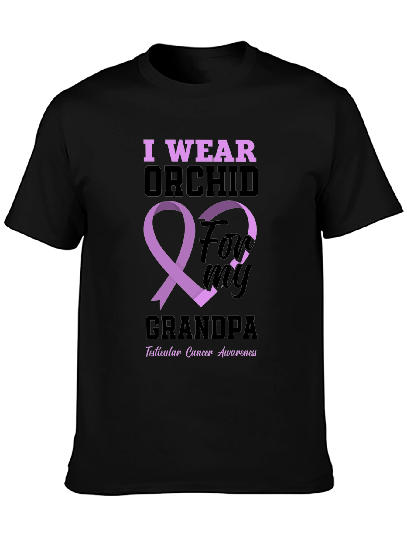 I Wear Orchid for My Grandpa T-Shirt