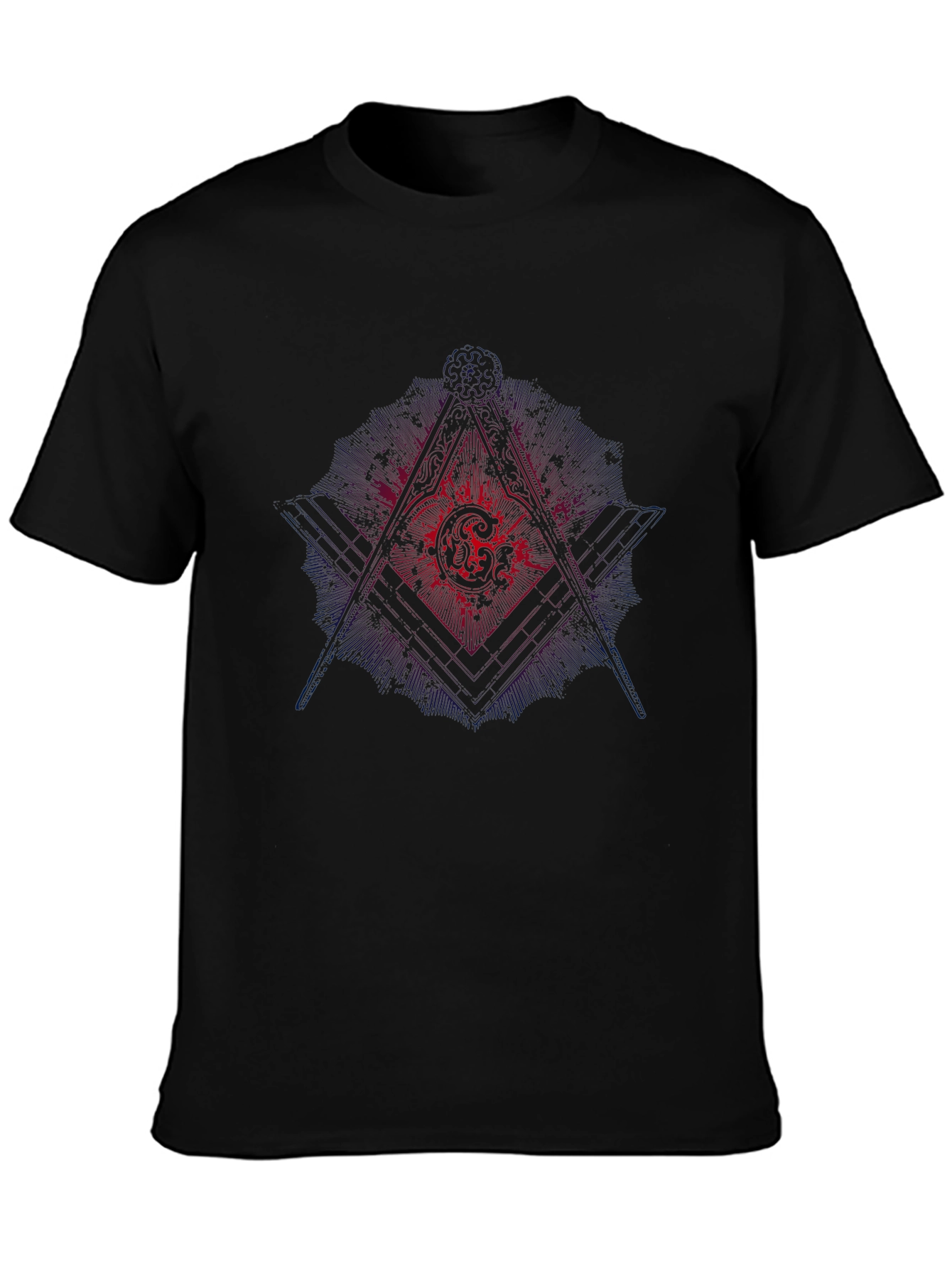 Masonic Graphic Black T-Shirt