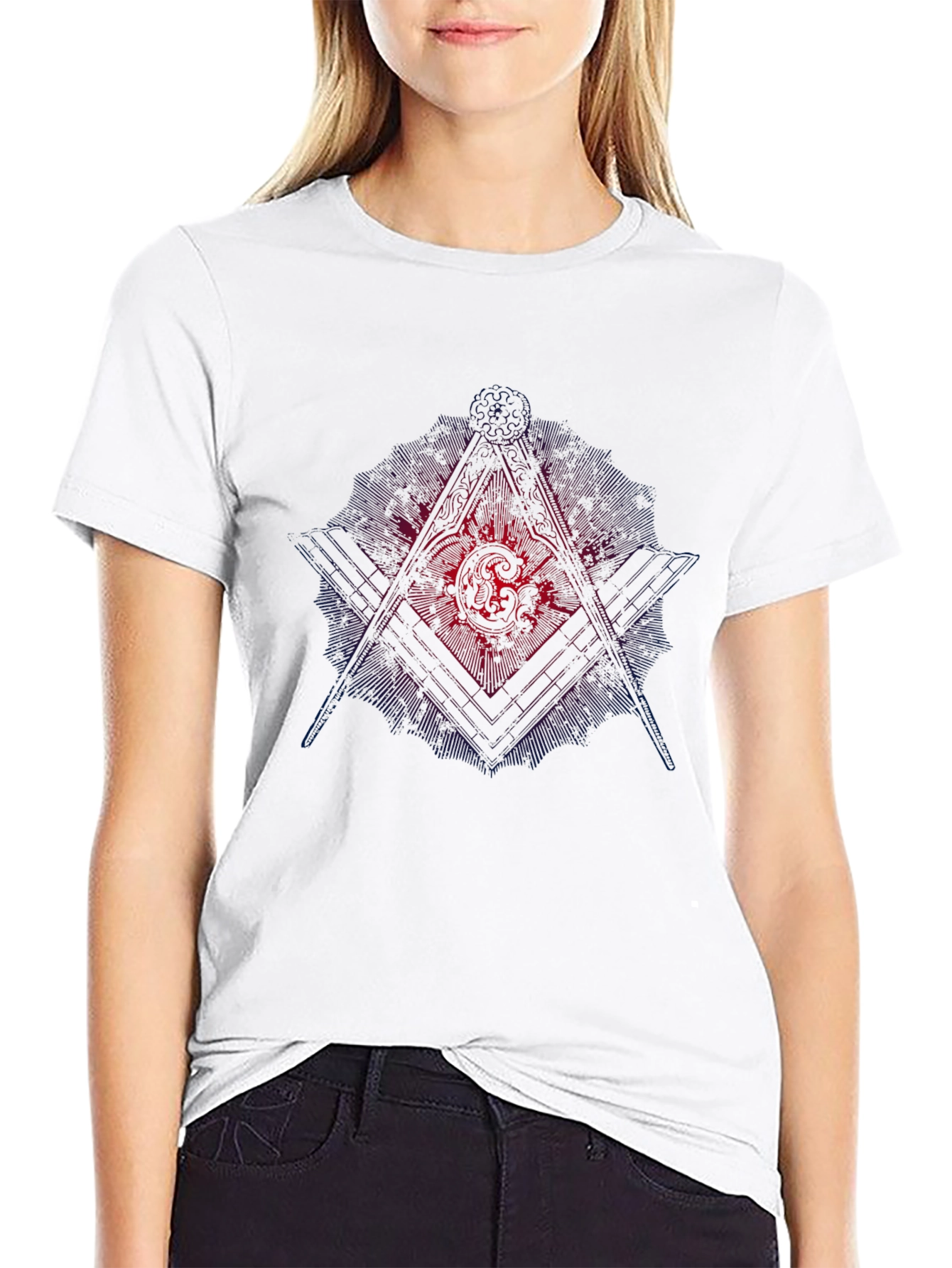 Masonic Graphic Black T-Shirt