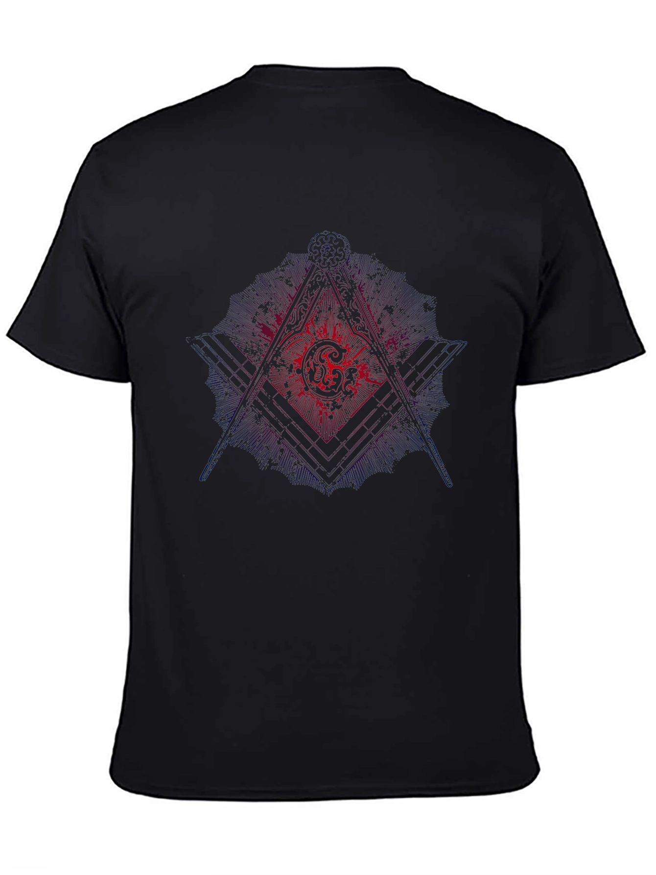 Masonic Graphic Black T-Shirt