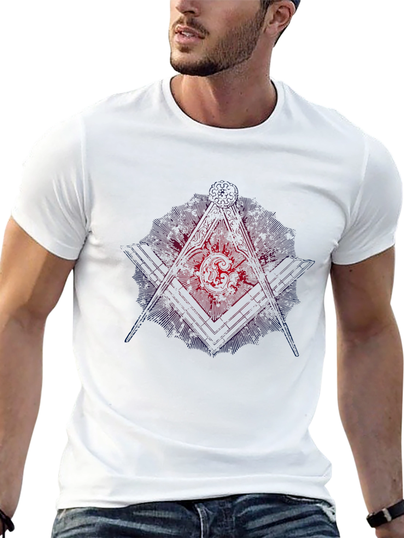 Masonic Graphic Black T-Shirt