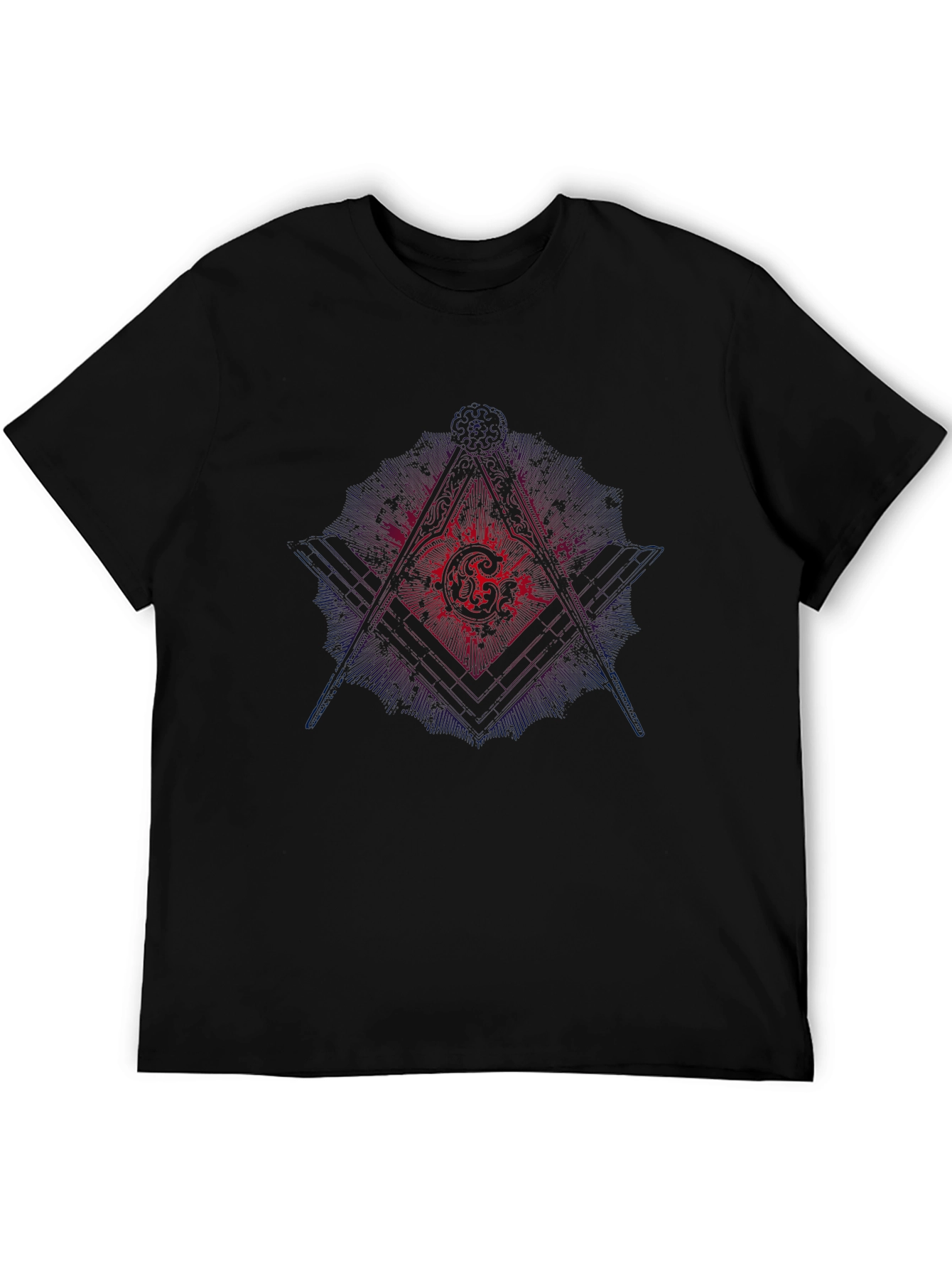 Masonic Graphic Black T-Shirt