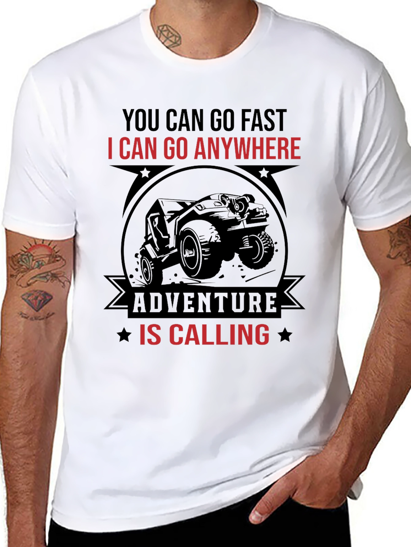 Adventure Awaits Mens Graphic T-Shirt