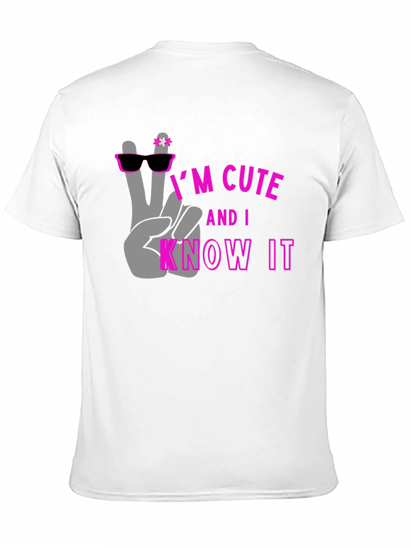 Cute and I Know It Black Graphic Tee