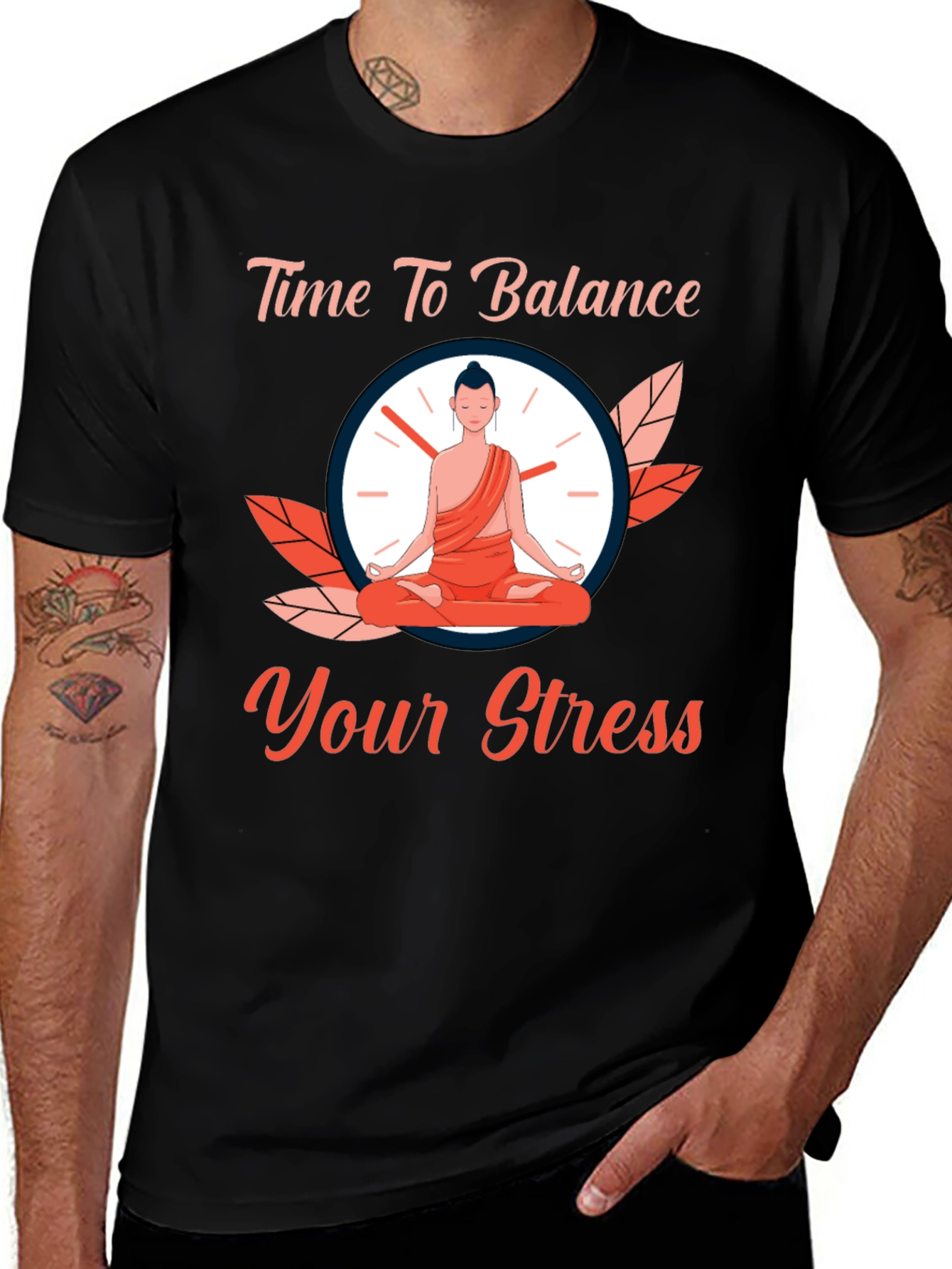 Time To Balance Your Stress Graphic T-Shirt