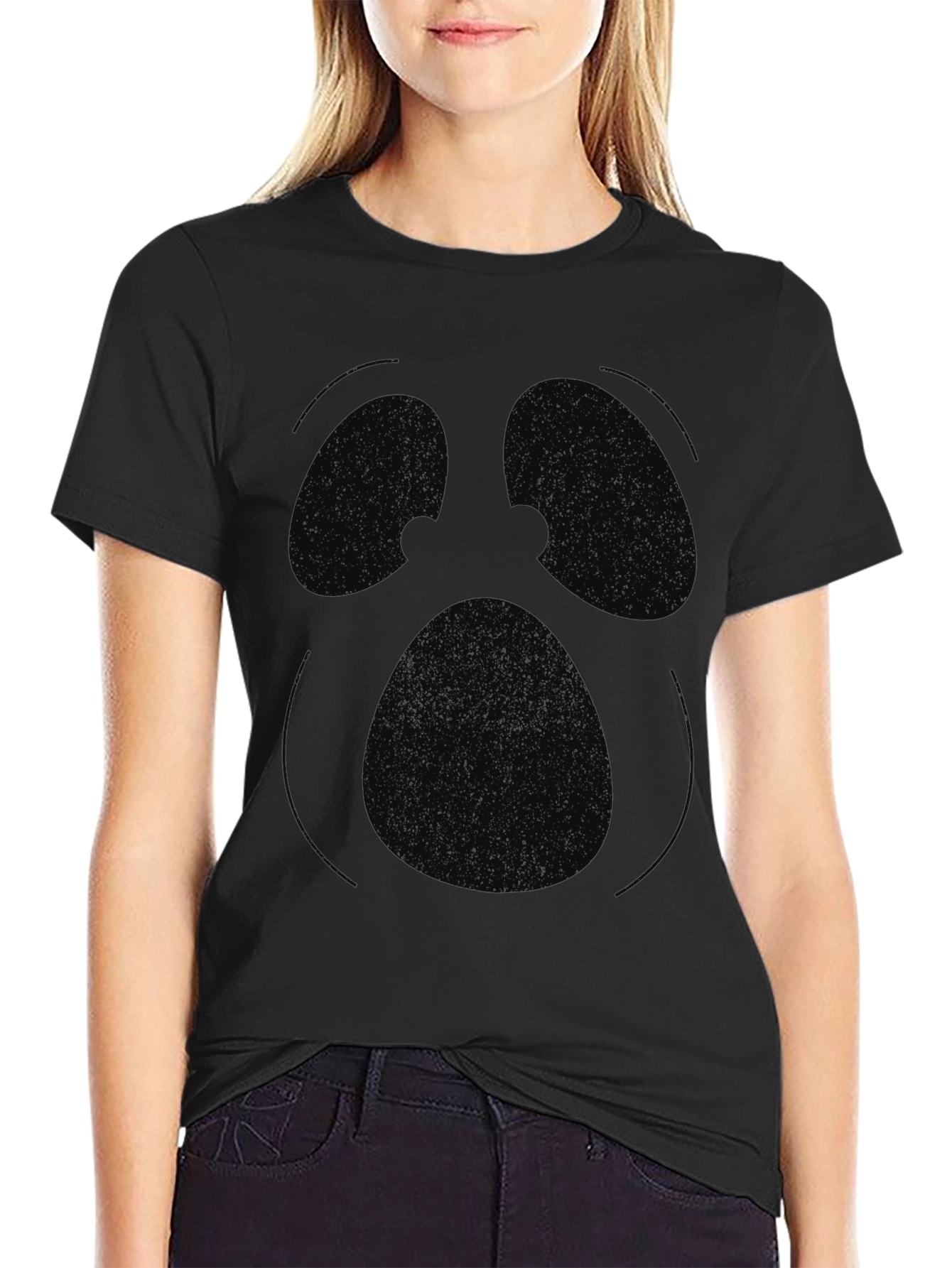 Mens Black Graphic T-Shirt - Modern Style