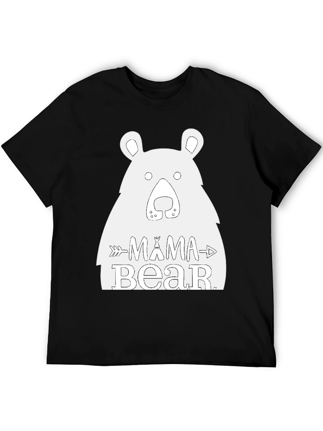 Mama Bear Graphic Tee - Black T-Shirt