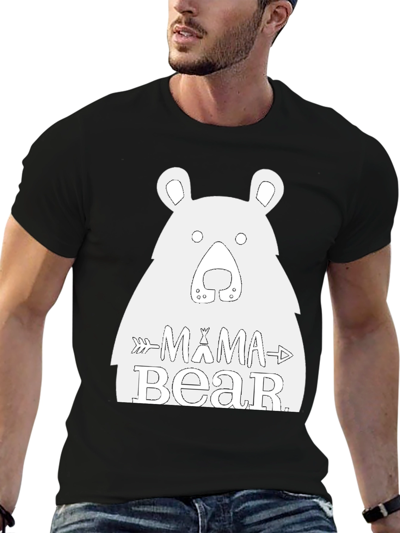Mama Bear Graphic Tee - Black T-Shirt