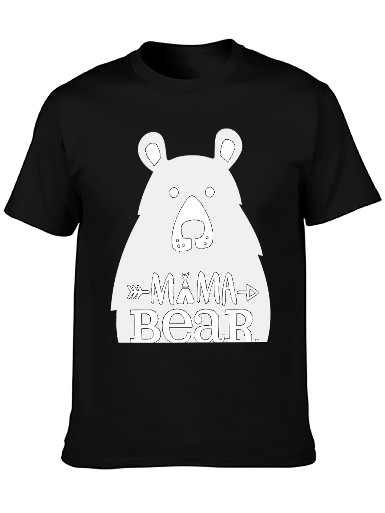 Mama Bear Graphic Tee - Black T-Shirt
