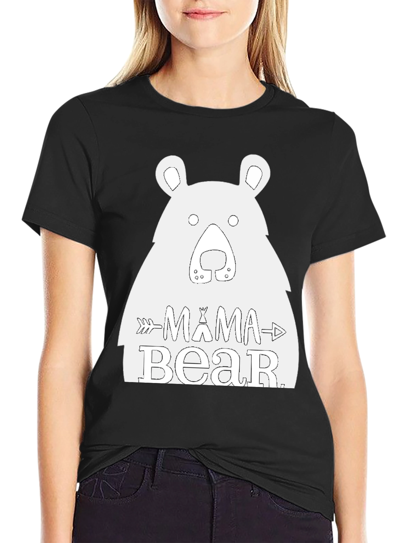 Mama Bear Graphic Tee - Black T-Shirt
