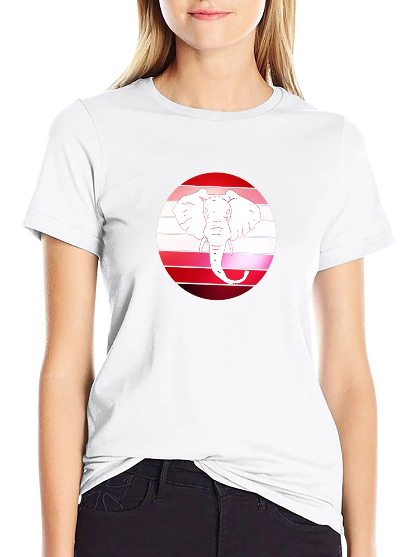 Elephant Graphic Tee - Stylish Mens Black T-Shirt