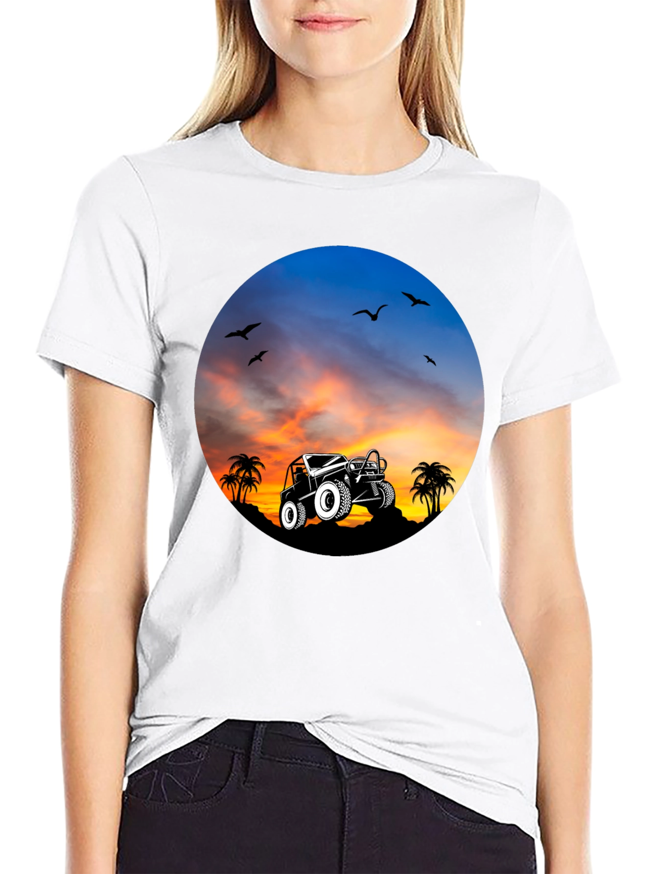 Sunset Jeep Adventure T-Shirt
