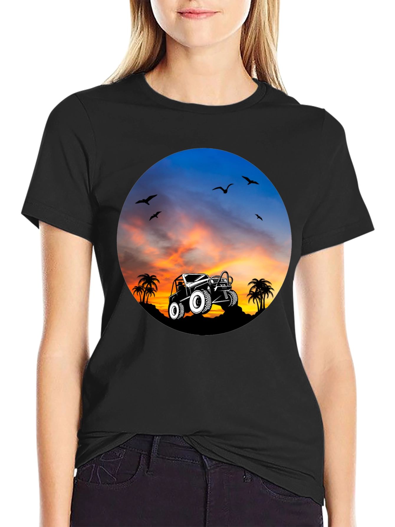 Sunset Jeep Adventure T-Shirt