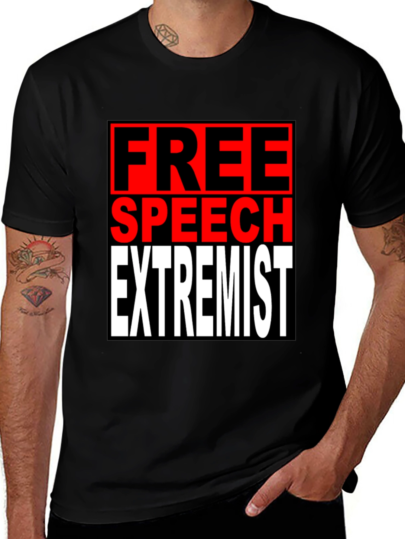 Free Speech Extremist Graphic T-Shirt