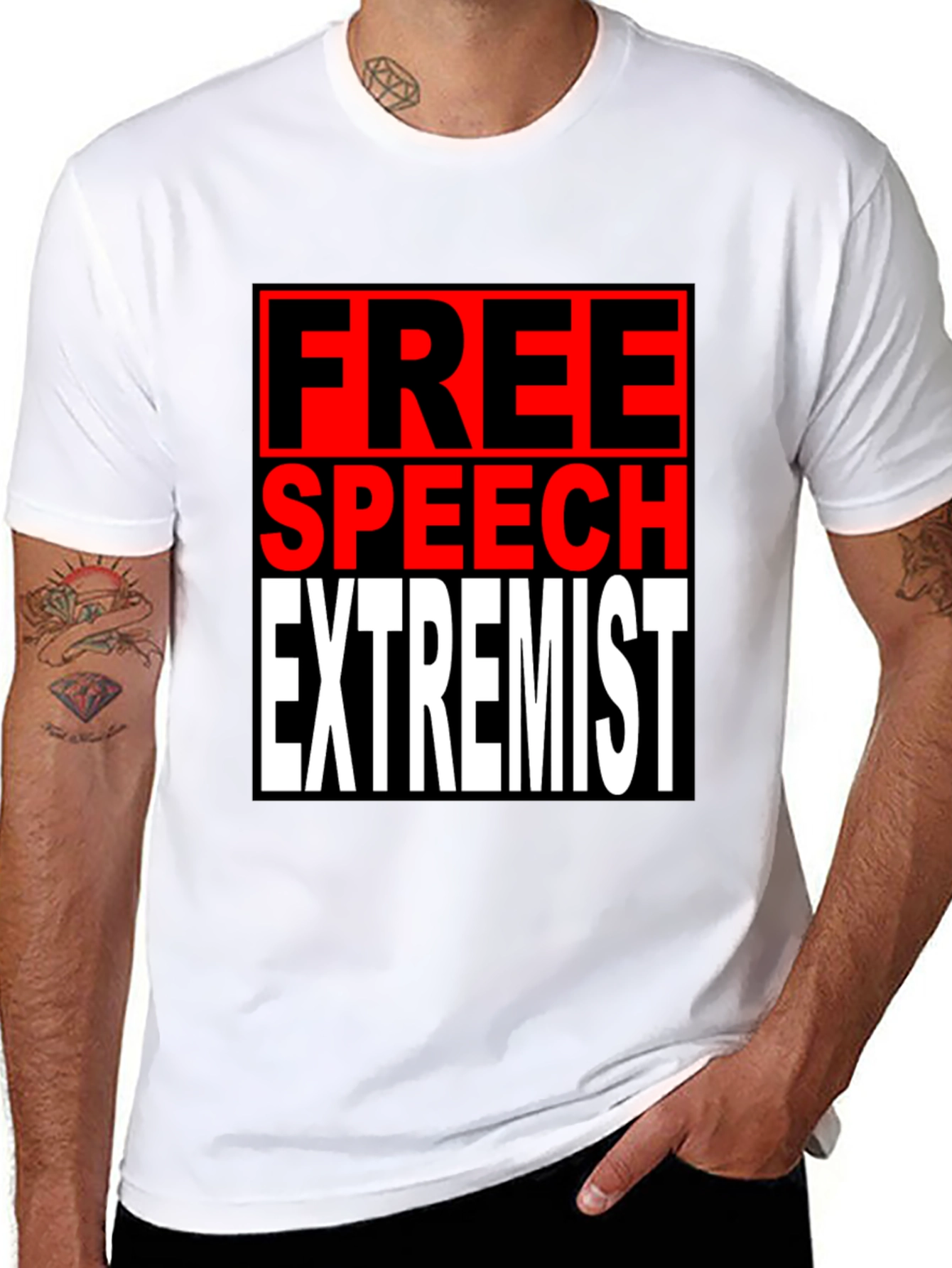 Free Speech Extremist Graphic T-Shirt